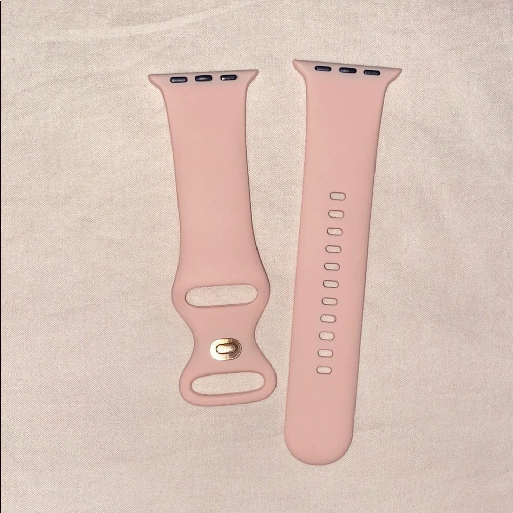 Pink Silicone Watch Band